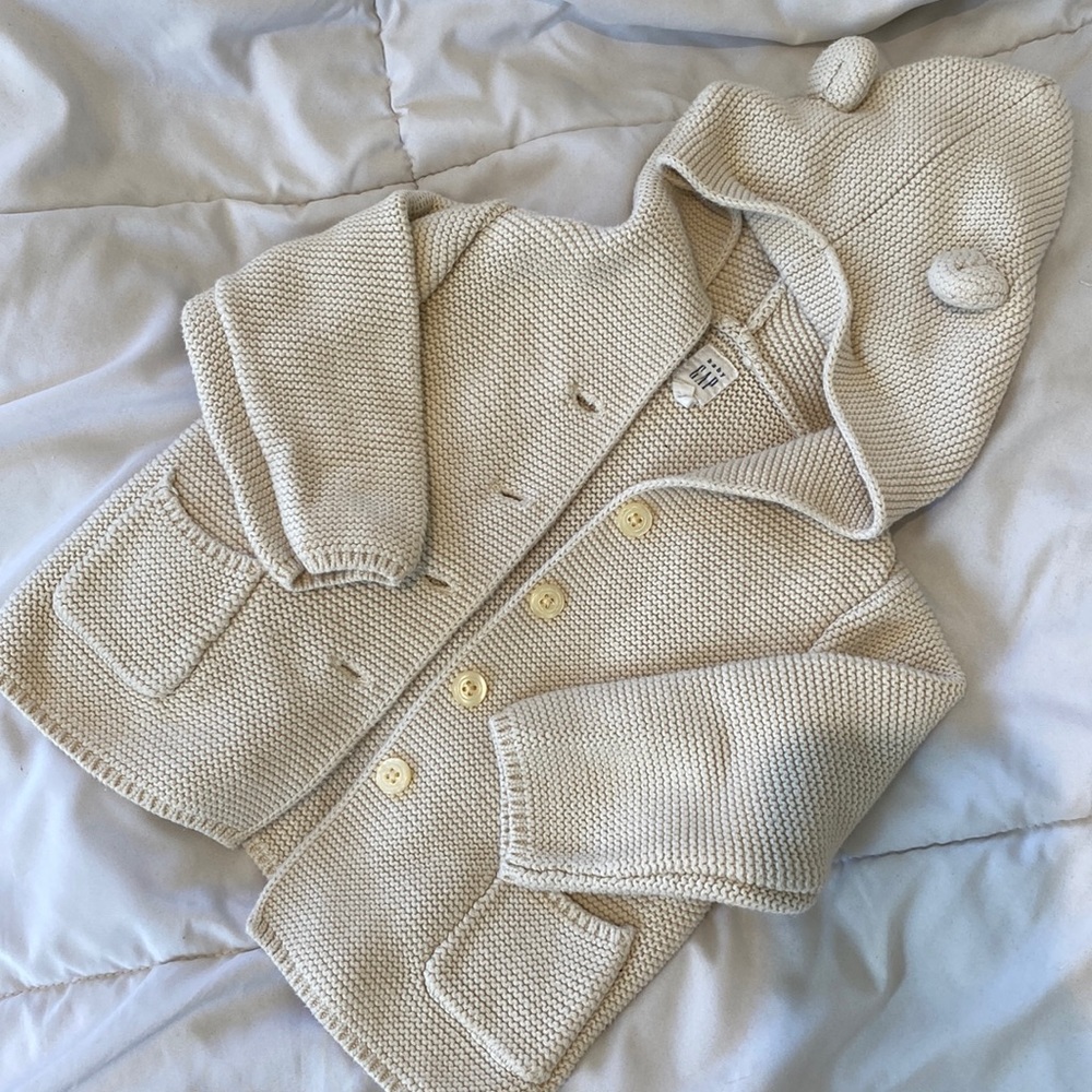 GAP Baby Brannan Sweater, cream. 18-24m